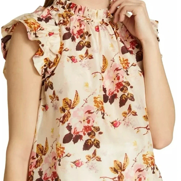 Sea New York Esme Floral Ruffle Top Size Small - Picture 4 of 9